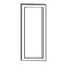 60.0 Дверь средняя стекло тонированное в алюм. рамке (1шт) левая